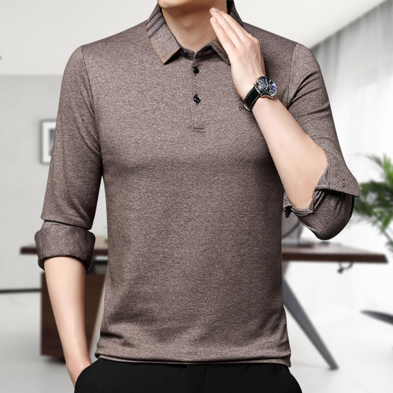 Men's Cozy Knit Long Sleeve Sweatshirt