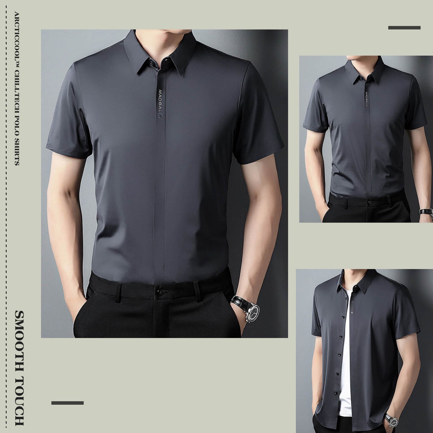 🥶ArcticCool™ ChillTech Polo Shirts❄Men‘s Quick-Drying CoolEase Polo Shirt