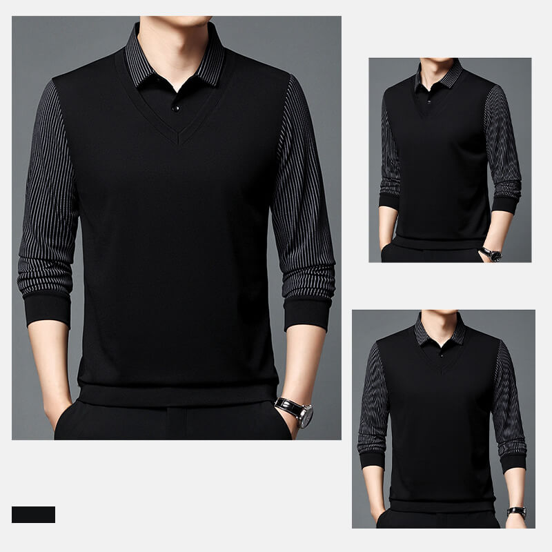 Men's Stretch 2-in-1 Long Sleeve Polo