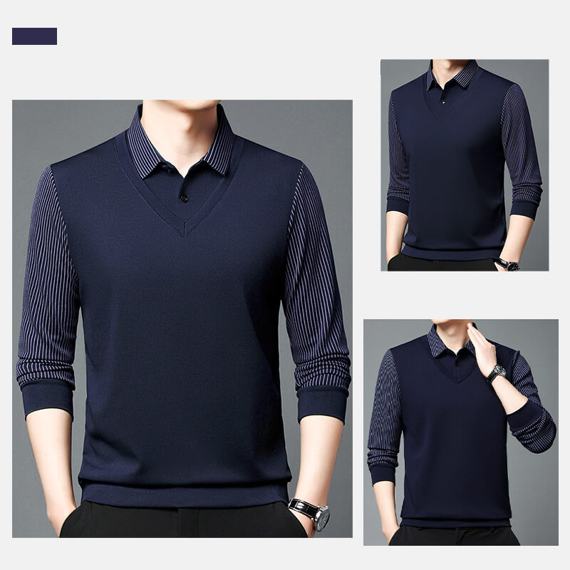 Men's Stretch 2-in-1 Long Sleeve Polo