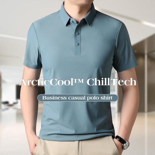 🥶ArcticCool™ ChillTech Basic Polo Shirts❄Men‘s Quick-Drying CoolEase Polo Shirt