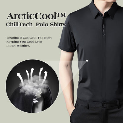 🥶ArcticCool™ ChillTech Polo Shirts❄Men‘s Quick-Drying CoolEase Polo Shirt