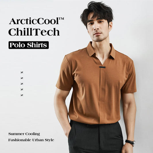 🥶ArcticCool™ ChillTech Polo Shirts 103 ❄Men‘s Quick-Drying CoolEase Polo Shirt