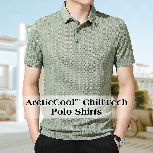 🥶ArcticCool™ ChillTech Breathble Polo Shirts❄Men‘s Quick-Drying CoolEase Shirt