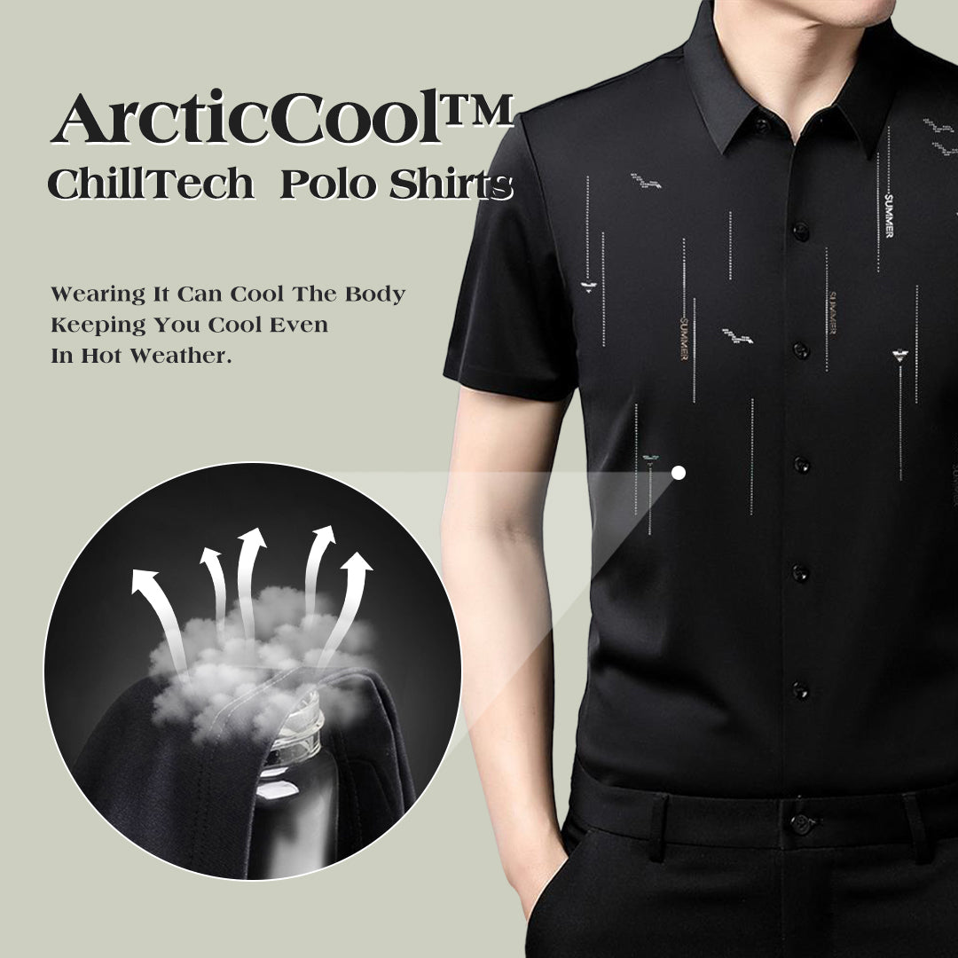 🥶ArcticCool™ ChillTech Hawaii Style Polo Shirts❄Men‘s Quick-Drying CoolEase Polo Shirt