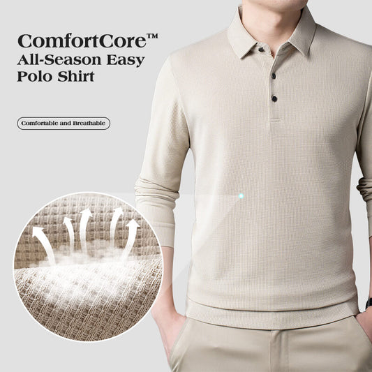 ComfortCore™ All-Season Polo Shirt 🔥 Men’s Lightweight and Breathable Polo Shirt