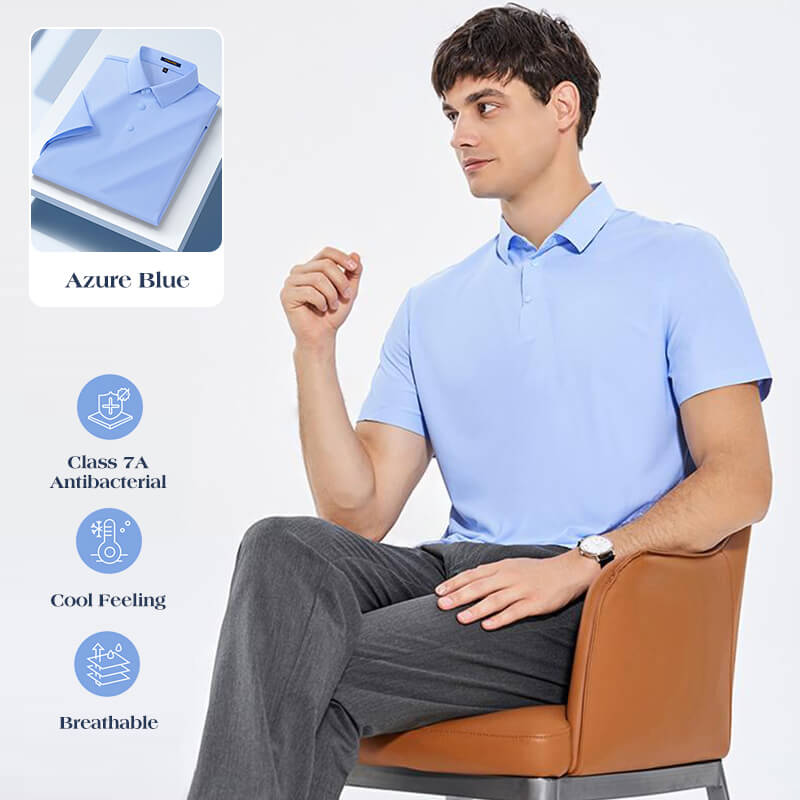 🥶ArcticCool™ ChillTech Basic Polo Shirts❄Men‘s Quick-Drying CoolEase Polo Shirt