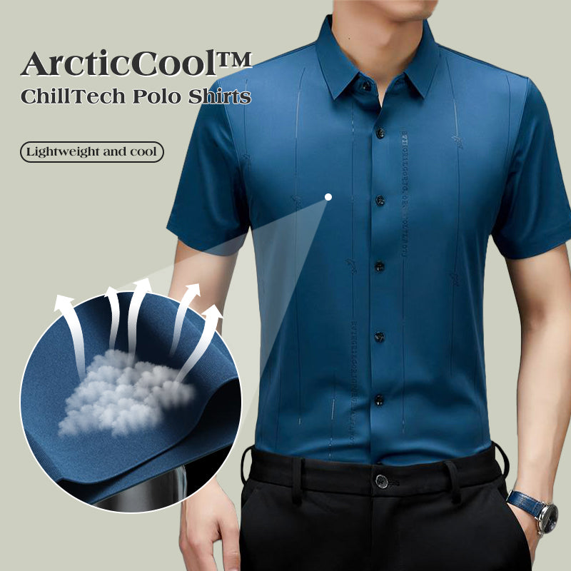 🥶ArcticCool™ ChillTech Polo Shirts❄Men‘s Quick-Drying CoolEase Polo Shirt