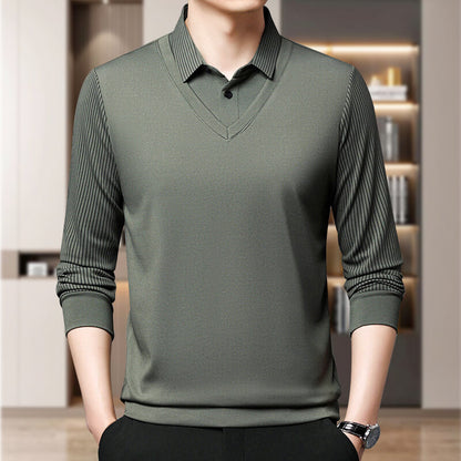 Men's Stretch 2-in-1 Long Sleeve Polo