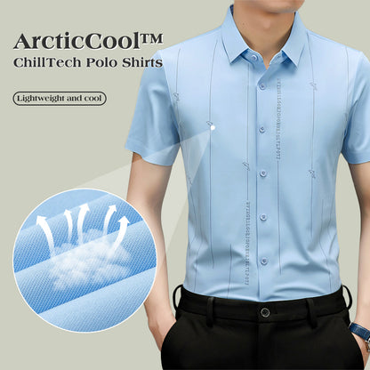 🥶ArcticCool™ ChillTech Polo Shirts❄Men‘s Quick-Drying CoolEase Polo Shirt