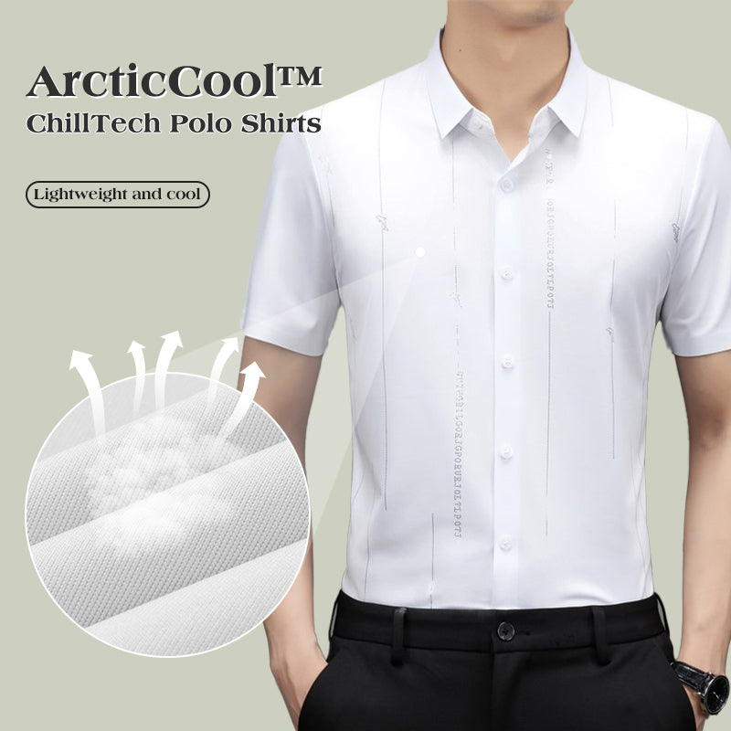 🥶ArcticCool™ ChillTech Polo Shirts❄Men‘s Quick-Drying CoolEase Polo Shirt