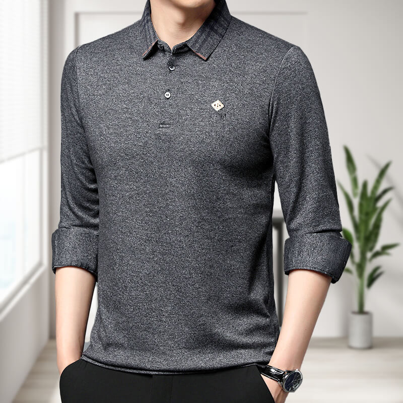 Men's Cozy Knit Long Sleeve Sweatshirt