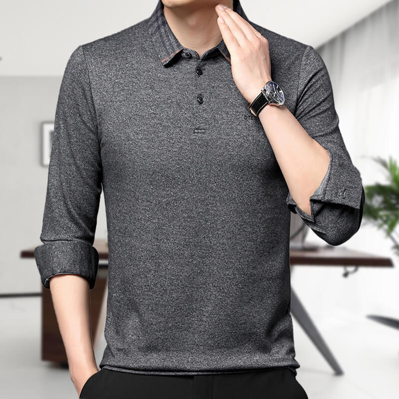 Men's Cozy Knit Long Sleeve Sweatshirt