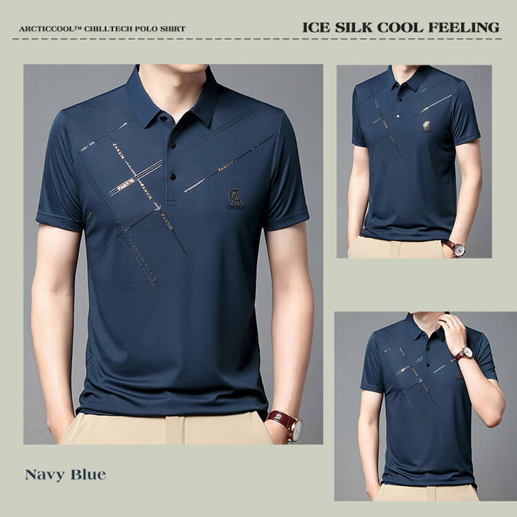 🥶ArcticCool™ ChillTech Polo Shirts 100 ❄Men‘s Quick-Drying CoolEase Polo Shirt