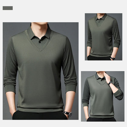 Men's Stretch 2-in-1 Long Sleeve Polo