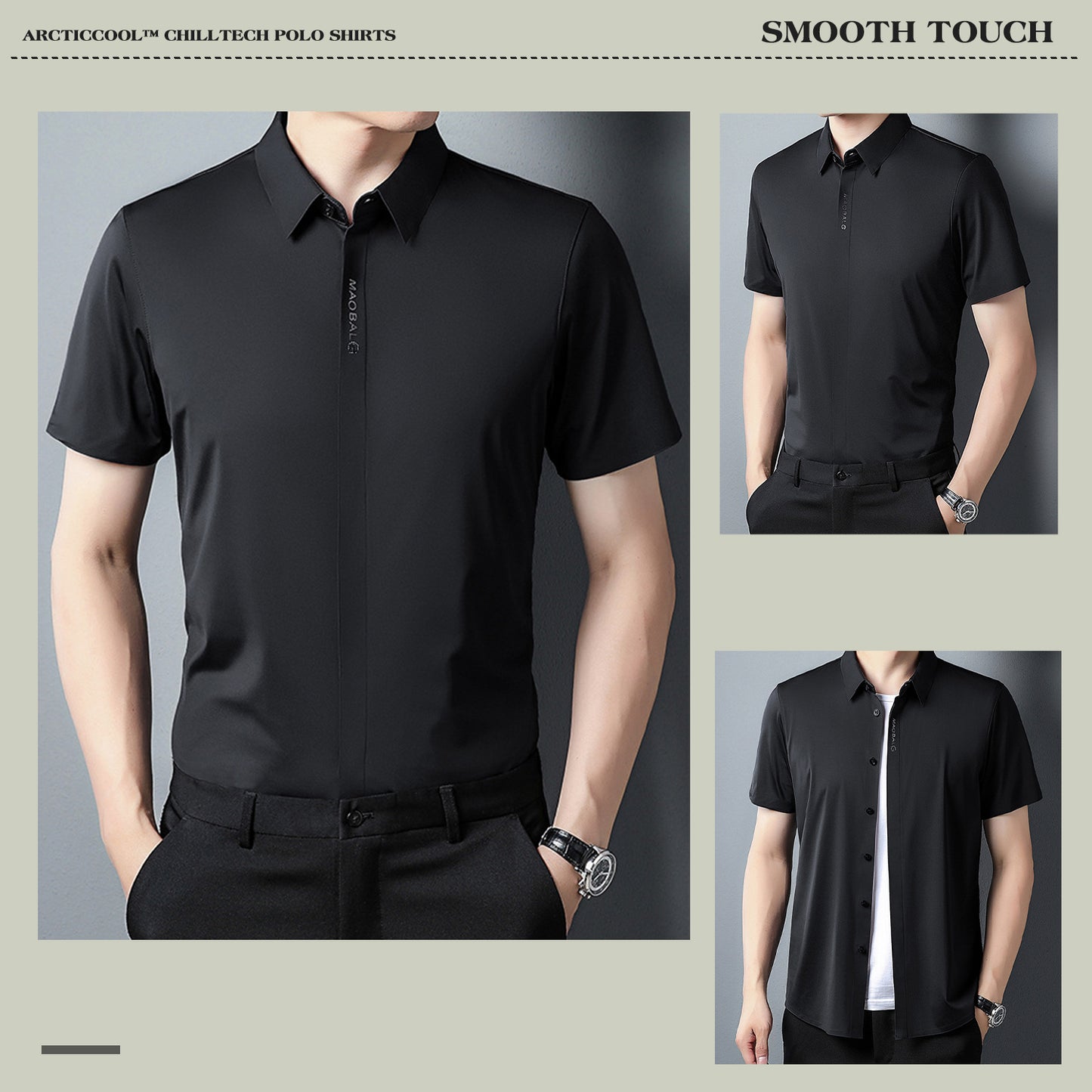 🥶ArcticCool™ ChillTech Polo Shirts❄Men‘s Quick-Drying CoolEase Polo Shirt