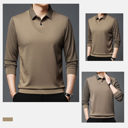 Men's Stretch 2-in-1 Long Sleeve Polo