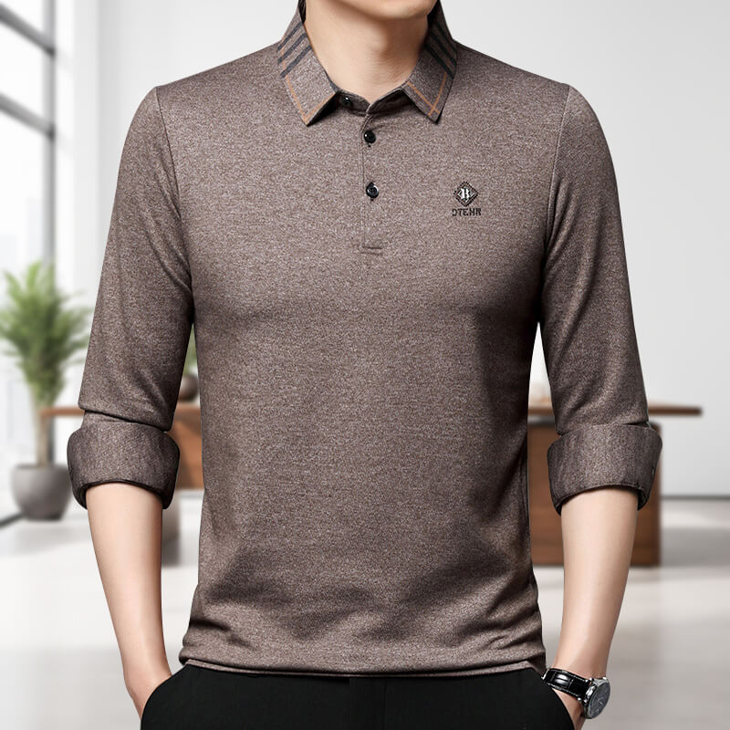 Men's Cozy Knit Long Sleeve Sweatshirt