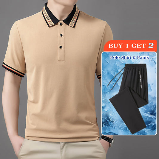 🔥Buy 1, Get 1 FREE!🔥 ArcticCool™ ChillTech Casual Polo Shirt🔥One Free Pants with Every Polo Shirt