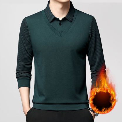 Men's Stretch 2-in-1 Long Sleeve Polo