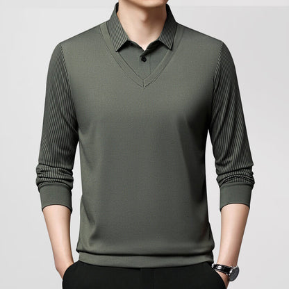 Men's Stretch 2-in-1 Long Sleeve Polo