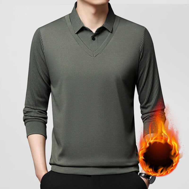 Men's Stretch 2-in-1 Long Sleeve Polo