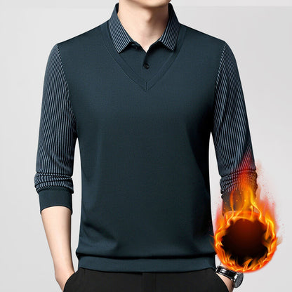 Men's Stretch 2-in-1 Long Sleeve Polo