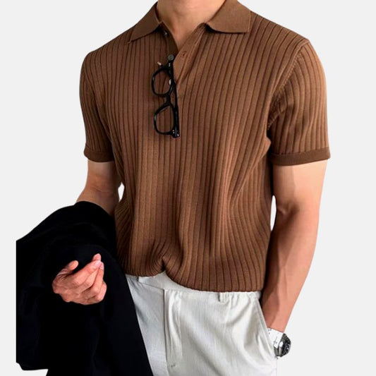 AntoniosClothing Elastic Casual Polo T-Shirt